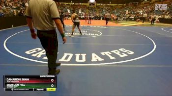 6A-215 lbs Quarterfinal - Damarion Shaw, Junction City vs Brayden Hill, Garden City