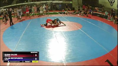 110 lbs Semifinal - Quinn Salois, Montana vs Caleb Recopuerto, Hawaii