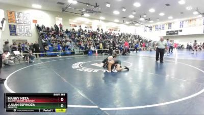 126 lbs Semifinal - Julian Espinoza, Cerritos vs Manny Meza, Calvary Chapel (Downey)