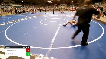 92 lbs Semifinal - Jj Reeves, Midwest City Bombers Youth Wrestling Club vs Westin Pollock, Owasso Takedown Club