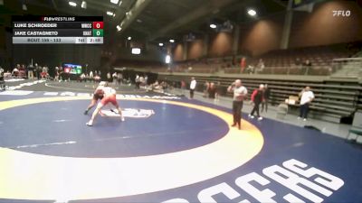 133 lbs 1st Place Match - Jake Castagneto, Unattached vs Luke Schroeder, Western Wyoming Community College