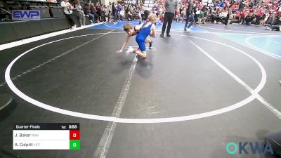 70 lbs Quarterfinal - Jayce Baker, Raw Wrestling Club vs Alessandra Colpitt, Victory Grappling Club