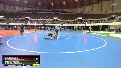 National 6-8 85 Cons. Round 2 - Andrew Dahl, Williamsburg Wrestling Club vs Zaeden Young, Pit Bull Wrestling Academy