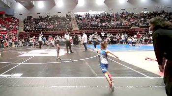 46 lbs Consi Of 8 #2 - Leonardo McClain, Verdigris Youth Wrestling vs Addyson Powell, Wagoner Takedown Club