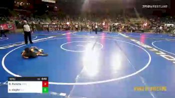 85 lbs Consi Of 32 #2 - Broderick Perkins, Coweta Tiger Wrestling vs Owen Slagter, Elite Wrestling Academy