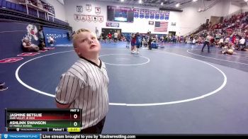 173-182 lbs Round 1 - Jasmine Betsuie, Sage Valley Jr High vs Ashlinn Swanson, CY Middle School