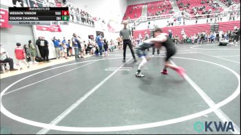 76 lbs Round Of 16 - Wesson Vinson, Yukon Fury Wrestling vs Colton Chappell, Shelton Wrestling Academy