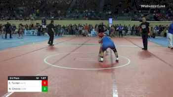 123 lbs 3rd Place - Elli Turner, Hinton vs Natasha Orozco, Harrah Little League Wrestling