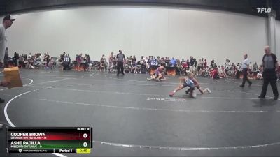 55 lbs Round 3 (8 Team) - Ashe Padilla, Missouri Outlaws vs Cooper Brown, Georgia United Blue