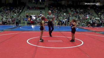 85 lbs Quarterfinal - Carley Cumpton, Tulsa Blue T Panthers vs Sloan Harris, Broken Arrow Wrestling Club