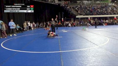 60 lbs Cons. Round 2 - Wyatt Steffensen, Flat Earth Wrestling Club vs Corbin Ritscher, Big Game Wrestling Club