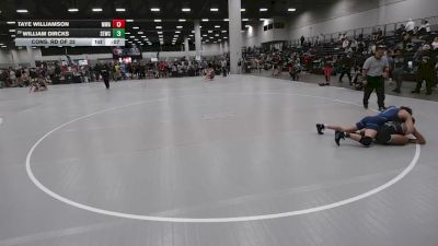 113 lbs Cons. Rd Of 32 - William Dircks, Scoring Edge Wrestling Center vs Taye Williamson, Moen Wrestling Academy