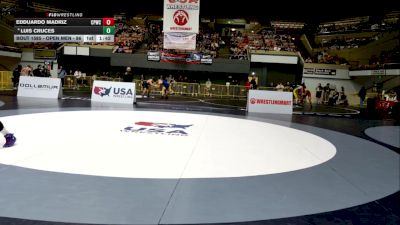 Open Men - 86 lbs Champ. Round 2 - Edduardo Madriz, Ceres Pups Wrestling Club vs Luis Cruces