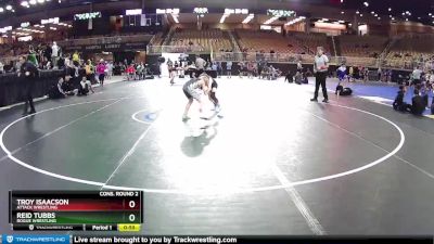 80 lbs Cons. Round 2 - Troy Isaacson, Attack Wrestling vs Reid Tubbs, Rogue Wrestling