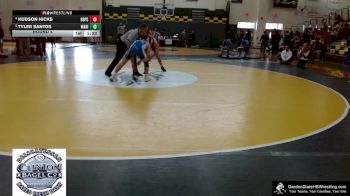 144 lbs Round 4 - Hudson Hicks, Don Bosco Prep School vs Tyler Santos, Warren Hills