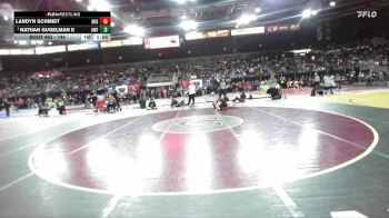 144 lbs Champ. Round 2 - Nathan Gugelman II, American Falls vs Landyn Schmidt, Minico