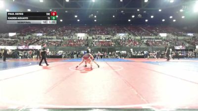 95 lbs Semifinal - Kaden Aguayo, Team Champs vs Paul Estes, Torrington Wrestling Club