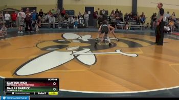 85 lbs Cons. Round 3 - Clayton Wick, Centennial Youth Wrestling vs Dallas Barrick, Legends Of Gold