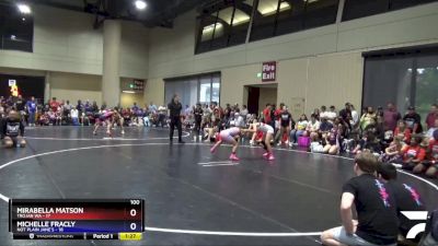 100 lbs Round 1 (6 Team) - Mirabella Matson, Trojan WA vs Michelle Fracly, Not Plain Jane`s