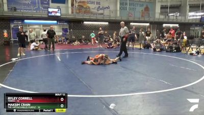 90 lbs Placement Matches (8 Team) - Maksim Crain, The Untouchables Purple vs Ryley Correll, TNWCC