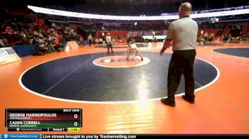 3A 106 lbs Cons. Round 3 - Caden Correll, Normal (Community) vs George Marinopoulos, Chicago (Marist)