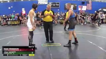 140 lbs Round 4 (6 Team) - Rage Henderson, American Gladiators-Blue vs Cole Sackett, Missouri Gold