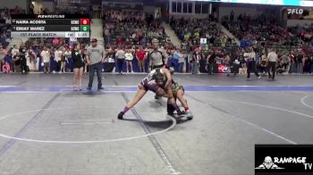 110 lbs 1st Place Match - Kaira Acosta, Garden City Wrestling Club vs Emjay Marez, Garden City Wrestling Club