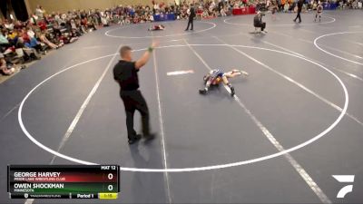 74 lbs Cons. Round 2 - Owen Shockman, Minnesota vs George Harvey, Prior Lake Wrestling Club