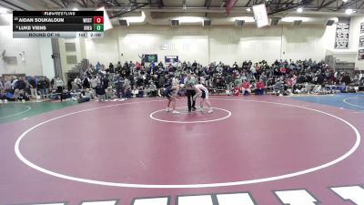 132 lbs Round Of 16 - Aidan Soukaloun, Woodstock Academy vs Luke Viens, Bristol Eastern