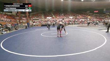 130 lbs Cons. Round 3 - Lexi Freeman, LaCygne-Prairie View HS vs Kynlie Stevenson, Wellsville HS