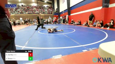 49 lbs Consolation - Cannon Corley, IRONMEN Wrestling Club vs Jenson Sisco, Collinsville Cardinal Youth Wrestling