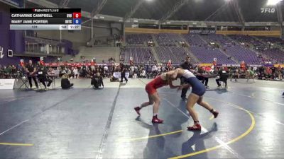 131 lbs Round 1 (16 Team) - Catharine Campbell, Grand View vs Mary Jane Porter, University Of The Cumberlands