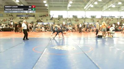 152 lbs Round Of 64 - Emmett Logan, Doughboy Black - HSB vs Tristan Wtorkiewicz, All American Wrestling Club - HSB