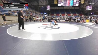 113 lbs Cons. Semis - Cody Clarke, GA vs Chase Karenbauer, PA