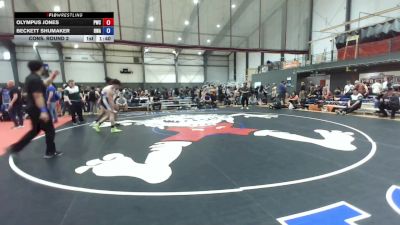 U16 FS - 165 lbs Cons. Round 2 - Olympus Jones, Peninsula Wrestling Club vs Beckett Shumaker, Redmond Wrestling Academy