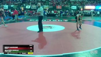 Champ. Round 1 - Brayden Linville, Three Forks vs Reece Hammond, Simms