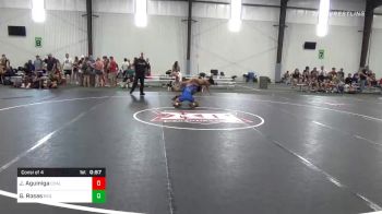 132 lbs Consolation - Jose Aguiniga, Coalinga Roughneck vs George Rosas, Red Wave