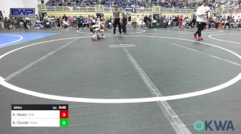 60 lbs Quarterfinal - Kane Howe, Tonkawa Takedown Club vs Brixten Clymer, Team Guthrie Wrestling