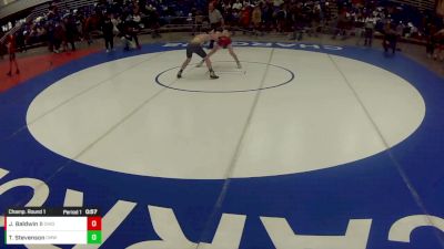 14U Boys - 105 lbs Champ. Round 1 - Joshua Baldwin II, Ohio vs Teller Stevenson, Central Montana Wrestling Club