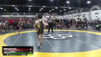 75 lbs Placement Matches (8 Team) - Braylon Butts, Junior Terps Xtreme (MY) vs Cole Lemberg, Short Time