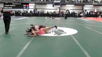 132 lbs Quarterfinal - Haley Proulx, Burnt Hills/Scotia/Ballston Spa vs Siena Vega, BTS- Brooklyn Technical