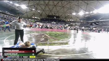 67 lbs Champ. Round 1 - Westen Graham, Thunder Mountain Wrestling Club vs Norman Ballif, Twin City Wrestling Club