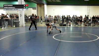90 lbs Round Of 32 - Jace Barnes, MI vs Owen Marshall, OH