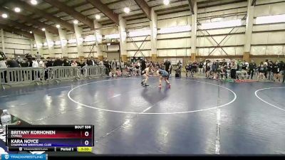 144 lbs Cons. Semi - Britany Korhonen, Cyprus vs Kara Noyce, Champions Wrestling Club