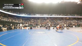 6A - 235 lbs 3rd Place Match - Yahora Hakim, Olympic High School vs Saliyah Brooks, Seventy-First High School