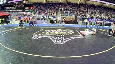 Girls-125 lbs Champ. Round 1 - Jamie Cook, DeWitt Hs Girls vs Lilyan Buyze, Rockford Hs Girls