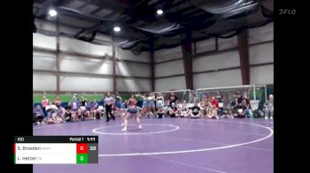 100 lbs Quarterfinals (8 Team) - Lyric Hetzer, Ohio Blue vs Sandy Breeden, Missouri BattleGear Purple
