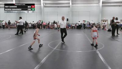 48 lbs Round 1 (8 Team) - Trey Sanders, Mat Assassins Black vs George Gerasimov, CTWHALE Green