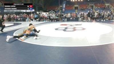 140 lbs Cons. Sub-rd Of 16 - Gianna Lopez, California vs Zahabia Badru, Illinois
