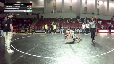 96 lbs Cons. Semi - Bridger Clemons, Richmond Wrestling Club vs Nathan Gergely, Botetourt Training Center